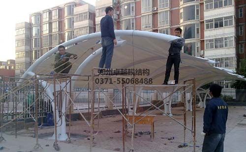 焦作軍分區(qū)膜結(jié)構車棚