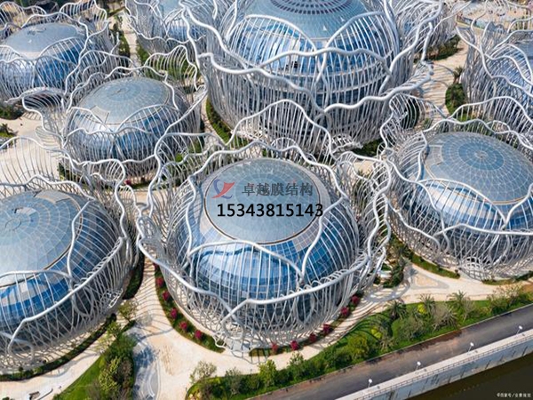 ETFE膜結(jié)構(gòu)項(xiàng)目【海南海口?；◢u會(huì)議中心】正在施工中