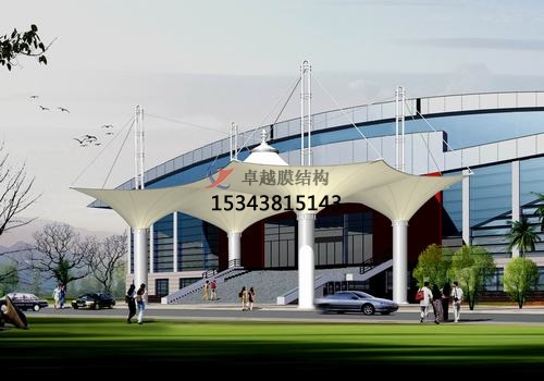 膜結(jié)構(gòu)大門、建筑入口效果圖